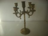 Subastas - Antiguo candelabro de bronce